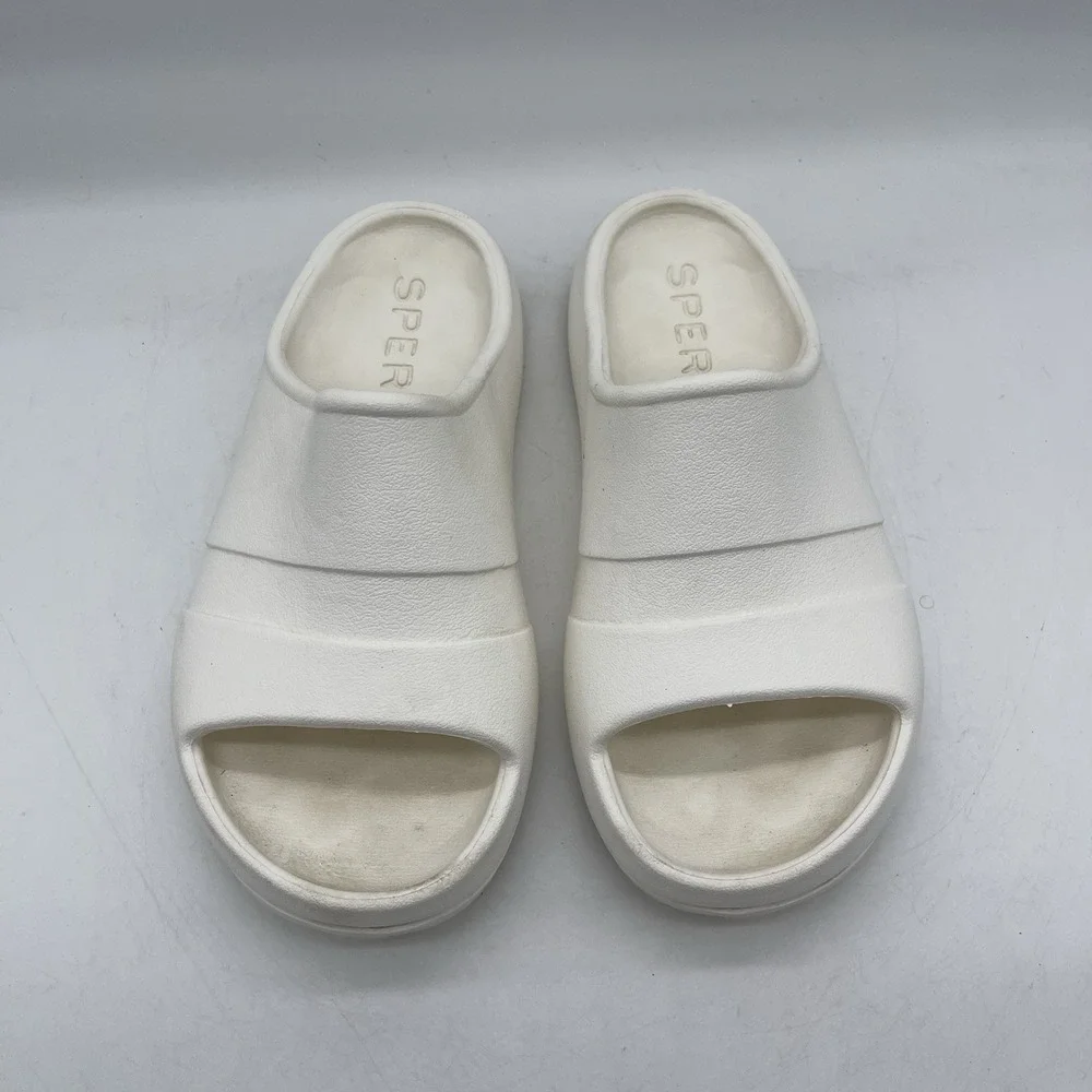 Sperry Float Slide STS24011 Men's Size 4 /‎ Women's Size 6 Slip On Sandals White